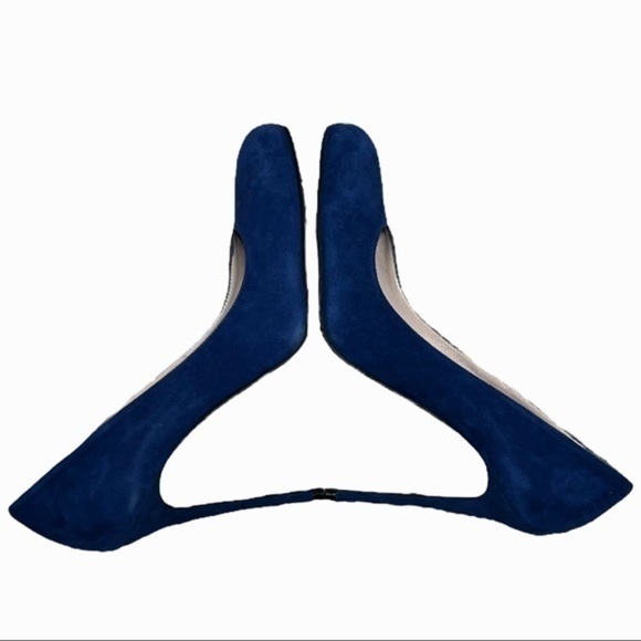 Barneys New York blue suede stiletto heels size 9.5 - Picture 7 of 14